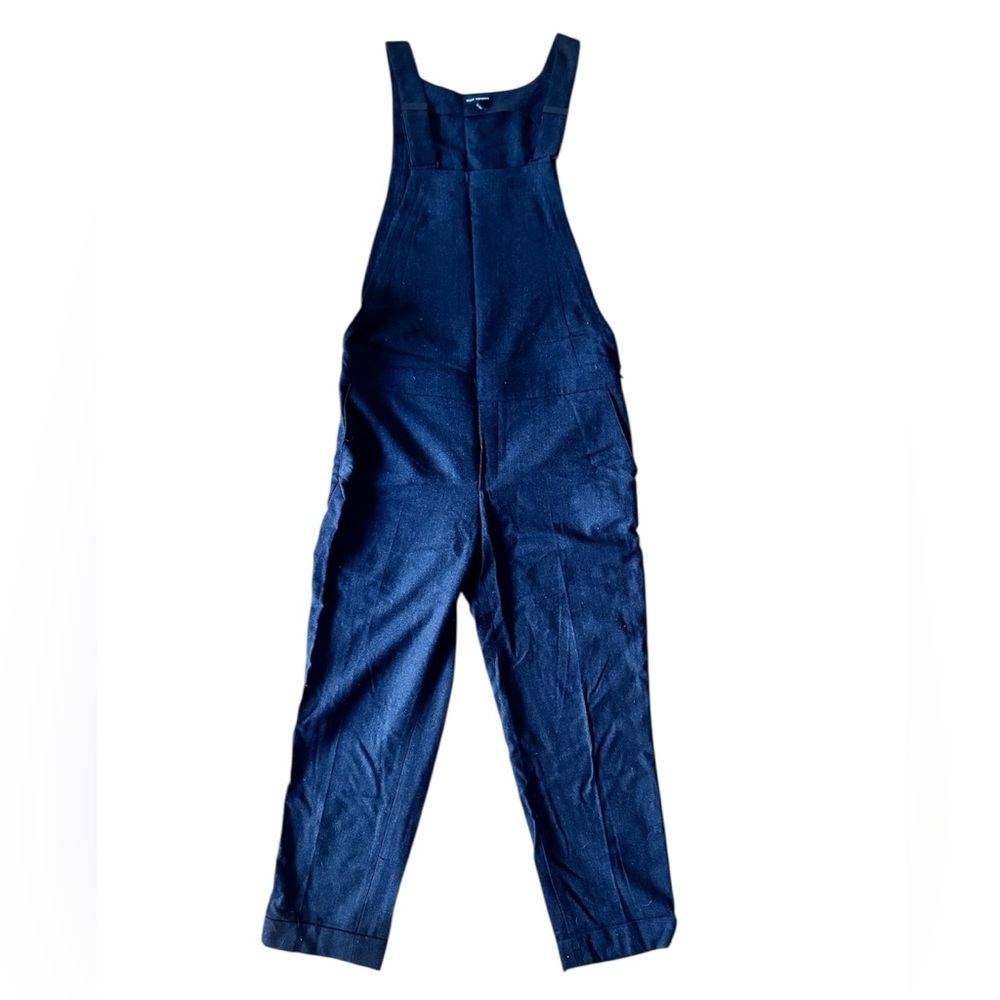 Club Monaco Wool Jumpsuit Overalls Gray Size 6 Sleeveless Long Pant